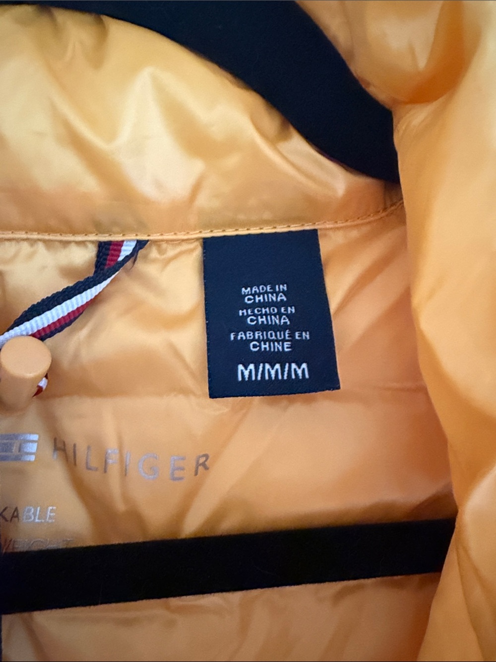 Tommy Hilfiger Yellow Quilted Puffer Vest - Picture 2 of 4